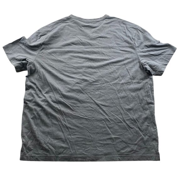 Duluth Trading Co. Men T-Shirt XL V-Neck Pullover Casual Pocket Tee Gray Classic - Picture 2 of 9